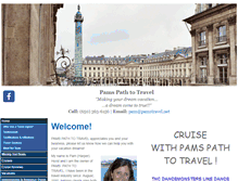 Tablet Screenshot of pamstravel.net